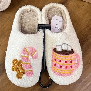 Cozy gingerbread and hot cocoa  Slippers -